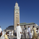 King Hassan II Mosque in Casablanca .